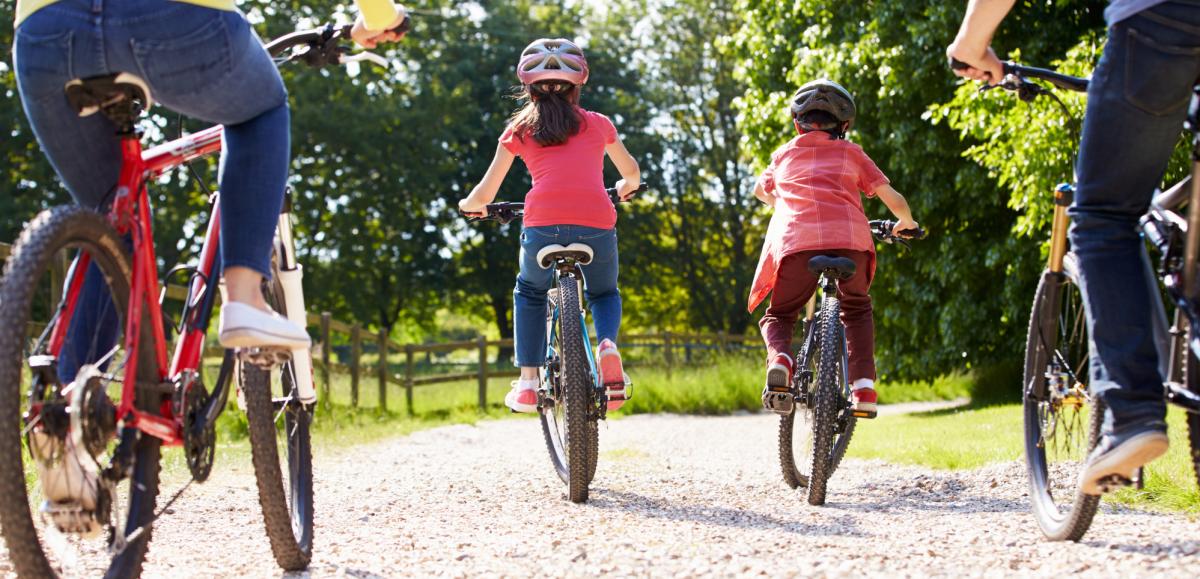 Family cycling