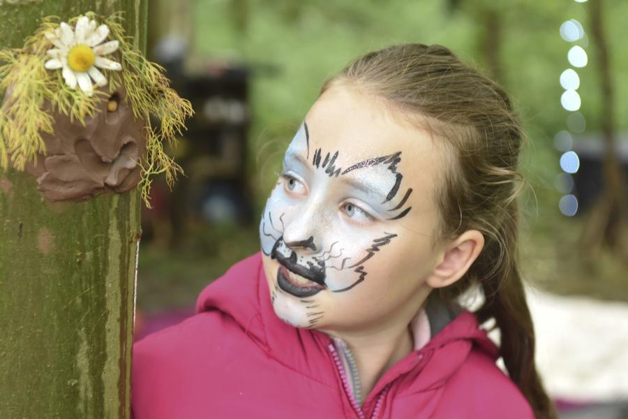 Girl with mask